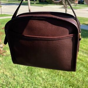 Vintage Coach Metropolis Zip Crossbody Bag - 9087 Mahogany